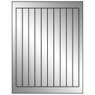 0.75" x 9.4"  Sheet Label