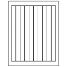 0.75" x 9.4"  Sheet Label