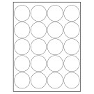 2" x 2"  Sheet Label