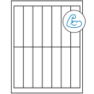 1.125" x 4.875"  Sheet Label