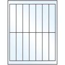 1.125" x 4.875"  Sheet Label