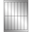 1.125" x 4.875"  Sheet Label