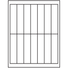 1.125" x 4.875"  Sheet Label
