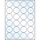 1.625" x 1.625"  Sheet Label