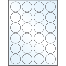 1.625" x 1.625"  Sheet Label