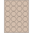 1.625" x 1.625"  Sheet Label