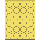 1.625" x 1.625"  Sheet Label