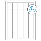 1.5" x 2"  Sheet Label