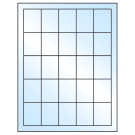 1.5" x 2"  Sheet Label
