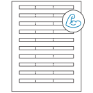 6.64" x 0.42"  Sheet Label