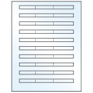 6.64" x 0.42"  Sheet Label