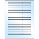 6.64" x 0.42"  Sheet Label