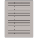 6.64" x 0.42"  Sheet Label