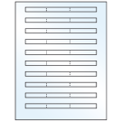 6.64" x 0.42"  Sheet Label