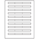 6.64" x 0.42"  Sheet Label