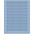 6.64" x 0.42"  Sheet Label