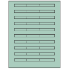 6.64" x 0.42"  Sheet Label