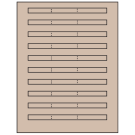 6.64" x 0.42"  Sheet Label