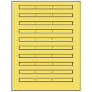 6.64" x 0.42"  Sheet Label