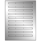 6.64" x 0.42"  Sheet Label