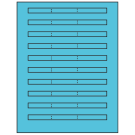 6.64" x 0.42"  Sheet Label