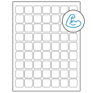 1" x 1"  Sheet Label