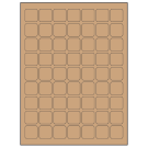 1" x 1"  Sheet Label