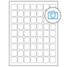 1" x 1"  Sheet Label