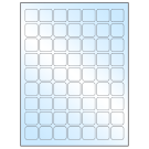 1" x 1"  Sheet Label