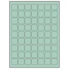1" x 1"  Sheet Label