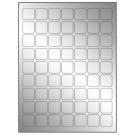 1" x 1"  Sheet Label