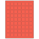 1" x 1"  Sheet Label