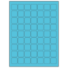 1" x 1"  Sheet Label