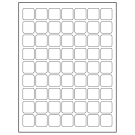1" x 1"  Sheet Label