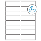 4" x 1.3125"  Sheet Label