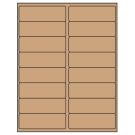 4" x 1.3125"  Sheet Label