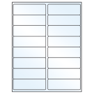 4" x 1.3125"  Sheet Label