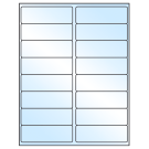 4" x 1.3125"  Sheet Label