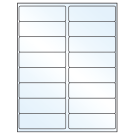 4" x 1.3125"  Sheet Label