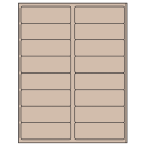 4" x 1.3125"  Sheet Label