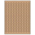 0.42" x 0.58"  Sheet Label