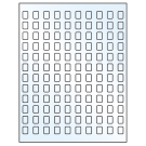 0.42" x 0.58"  Sheet Label