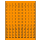 0.42" x 0.58"  Sheet Label