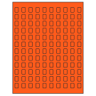 0.42" x 0.58"  Sheet Label