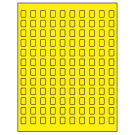 0.42" x 0.58"  Sheet Label