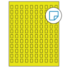 0.42" x 0.58"  Sheet Label