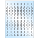 0.42" x 0.58"  Sheet Label