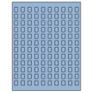 0.42" x 0.58"  Sheet Label