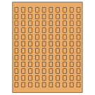 0.42" x 0.58"  Sheet Label