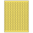 0.42" x 0.58"  Sheet Label